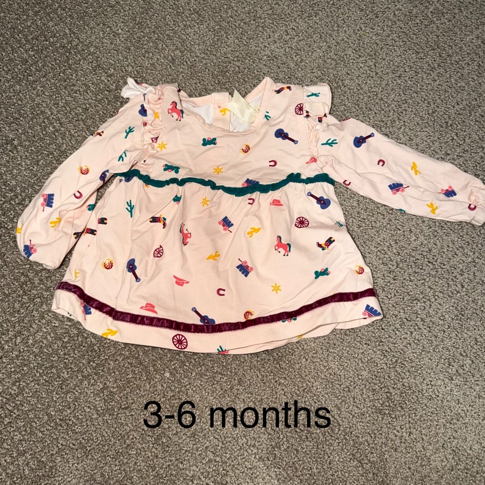 Matilda Jane Pink Blouse with Fun Patterns